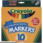 Crayola Classic Colors Broad Line Markers 10 pk 6 Pack  B00GTT1MXA